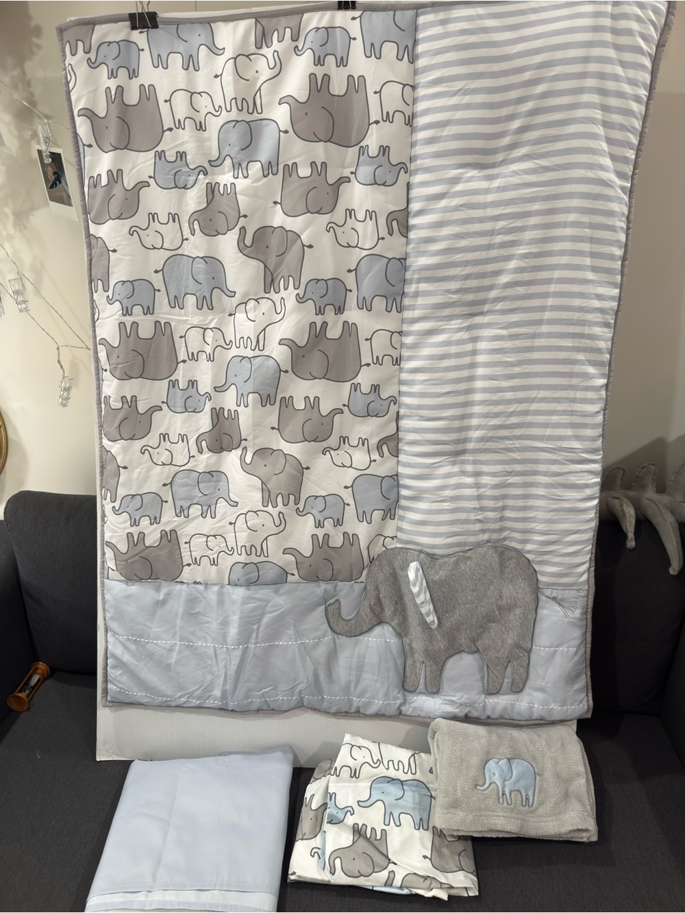 Elephant Baby Nursery Crib bedding New see details